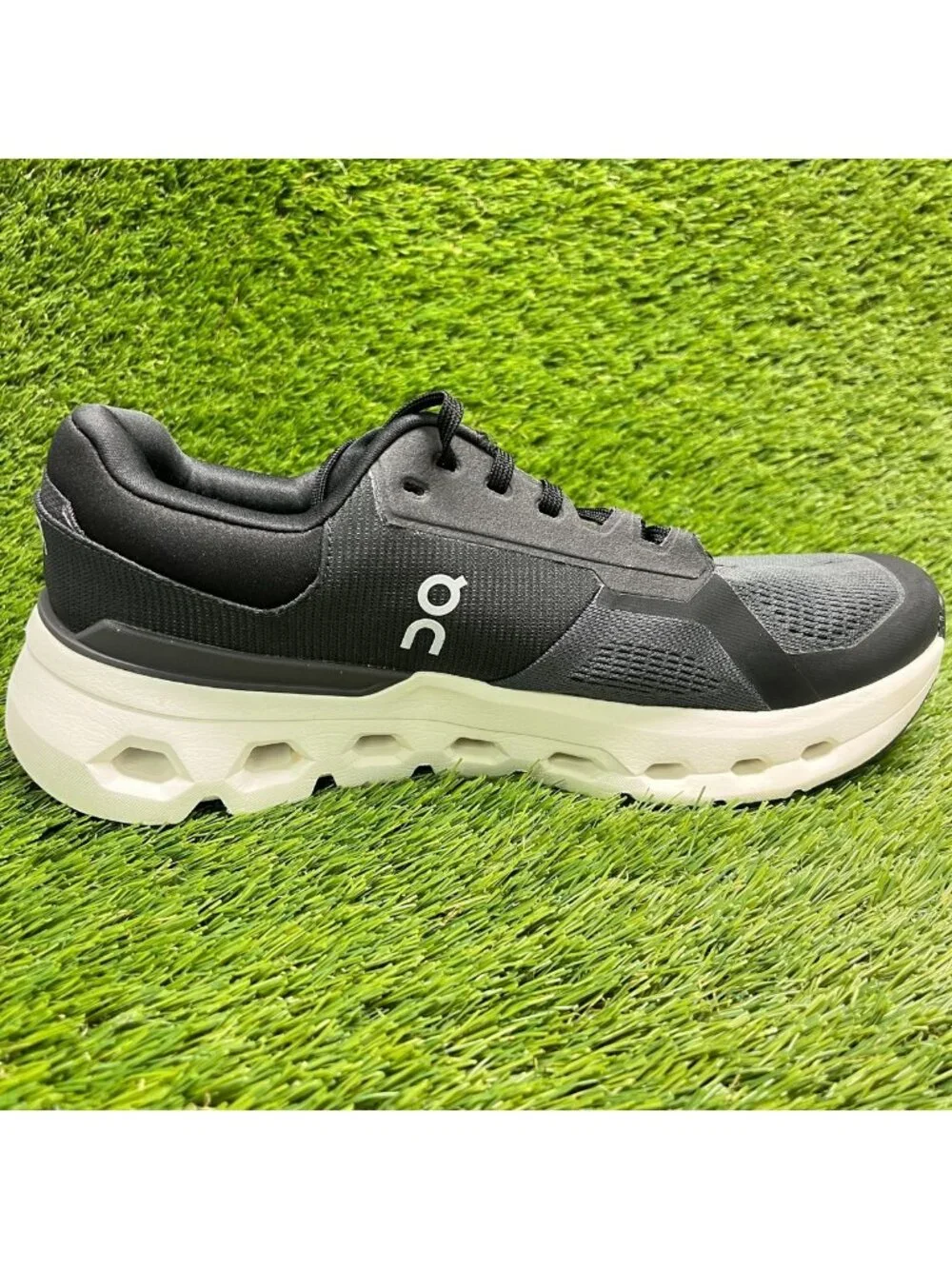 On Cloudrunner 2 Womens Size 11D Black White Athletic Running Shoes Sneakers